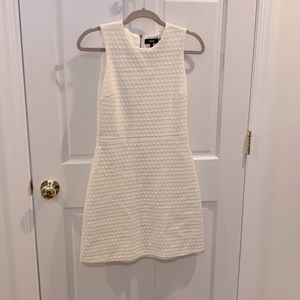 Theory white shift dress